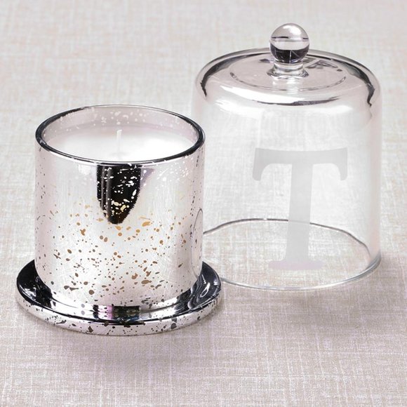 Cloche and Candle Set Letter T - Picture 1 of 2